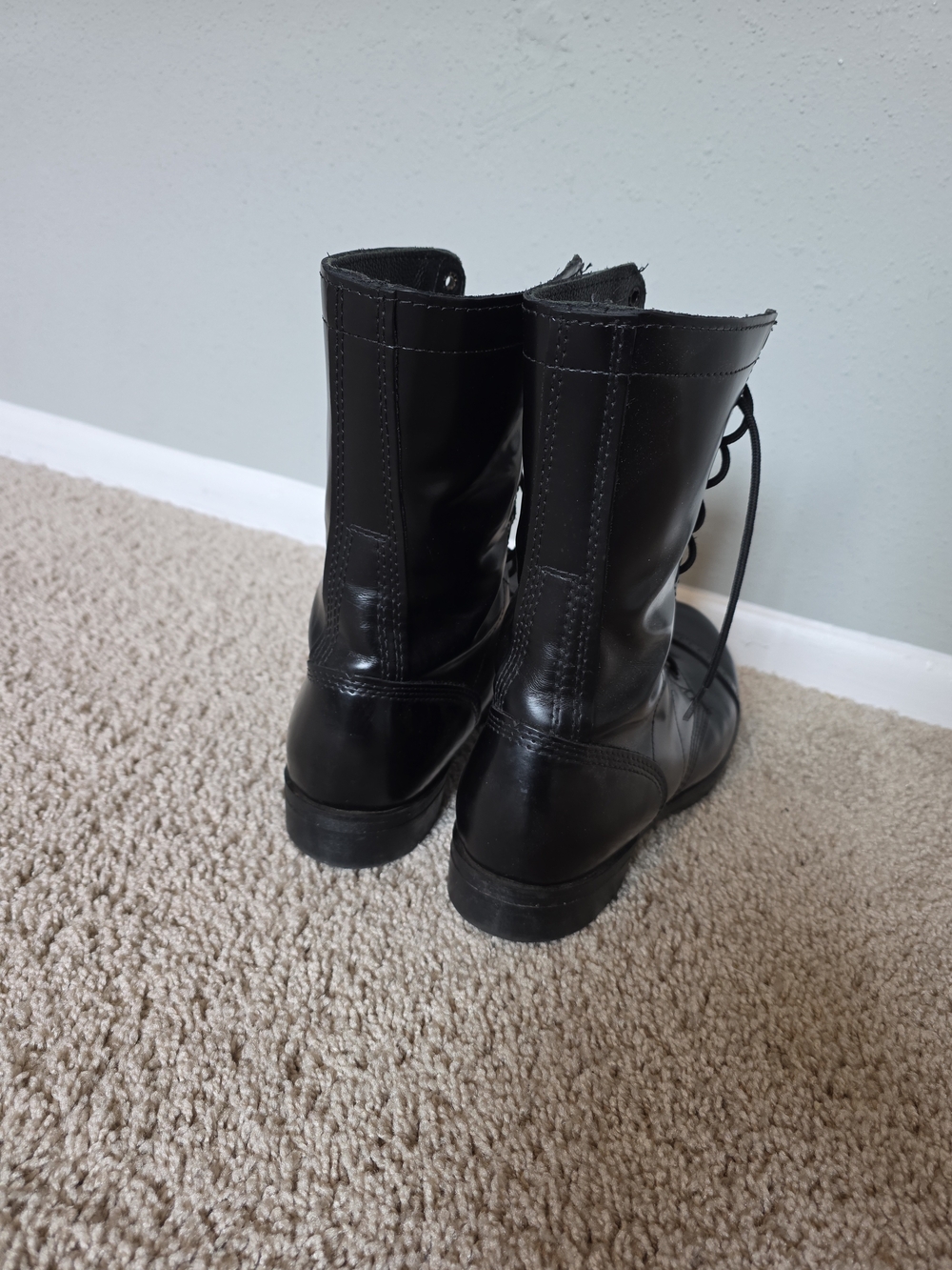 Corcoran 1500 Jump Boots Black Leather Paratrooper Combat Boots 10.5 D USA Made - Picture 3 of 8